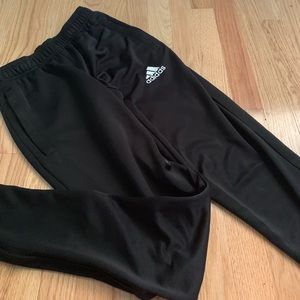 Adidas black workout/warm-up pants
